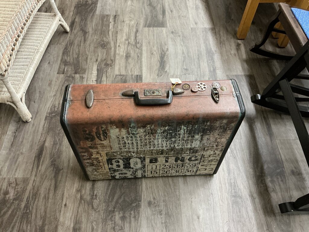 #1815-the manufacture/bingo hard sided suitcase