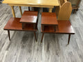 #4547 A MCM END TABLES SET OF 2
