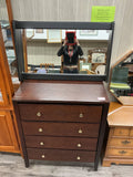 #1119-dark brown dresser