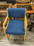 #1776 Blue Cushioned chair