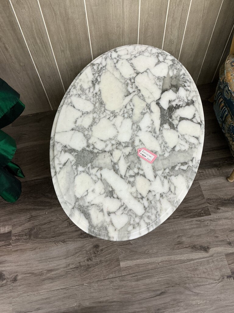 #369-faux marble table
