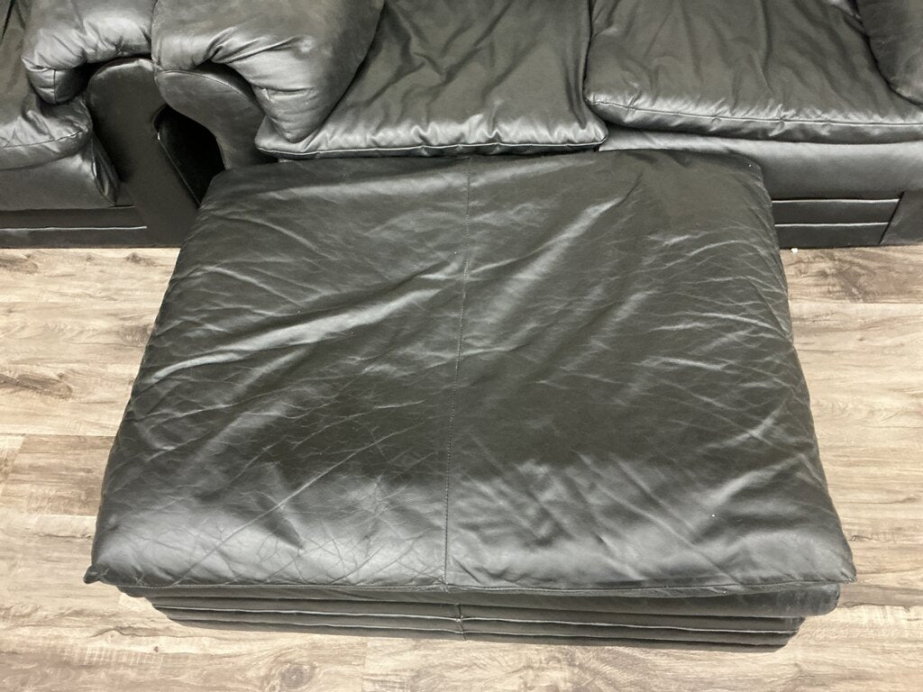 #1 black ottoman