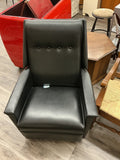 #1 black leather chair