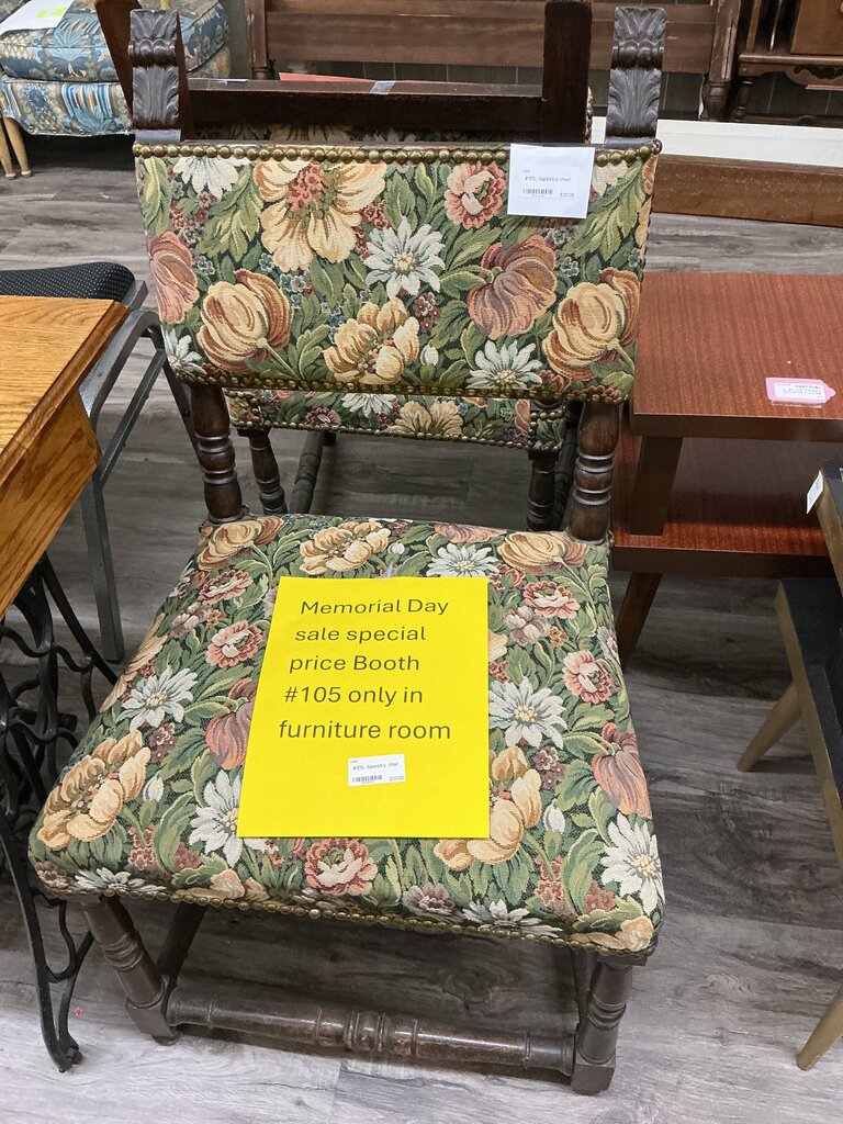 #105- tapestry chair