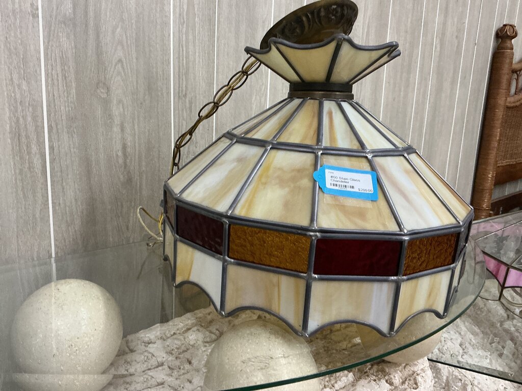 #60 Stain Glass Chandelier